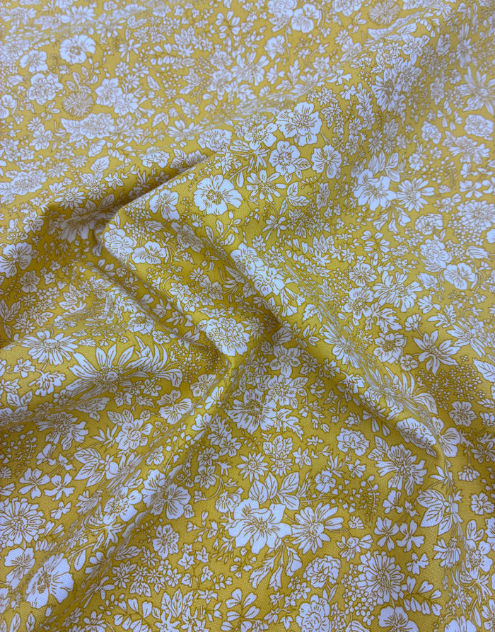 Liberty Fabrics Lasenby Quilting Cotton, Emily Belle - Sunshine Yellow A
