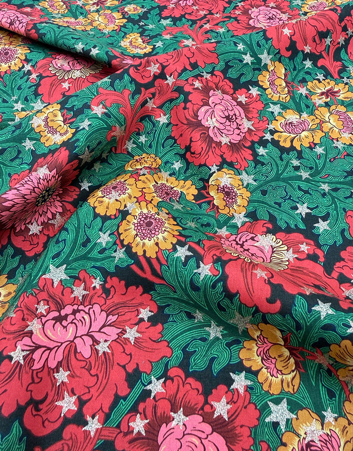 Liberty Fabrics Tana Lawn® Cotton Christmas Fabric December Day Star A