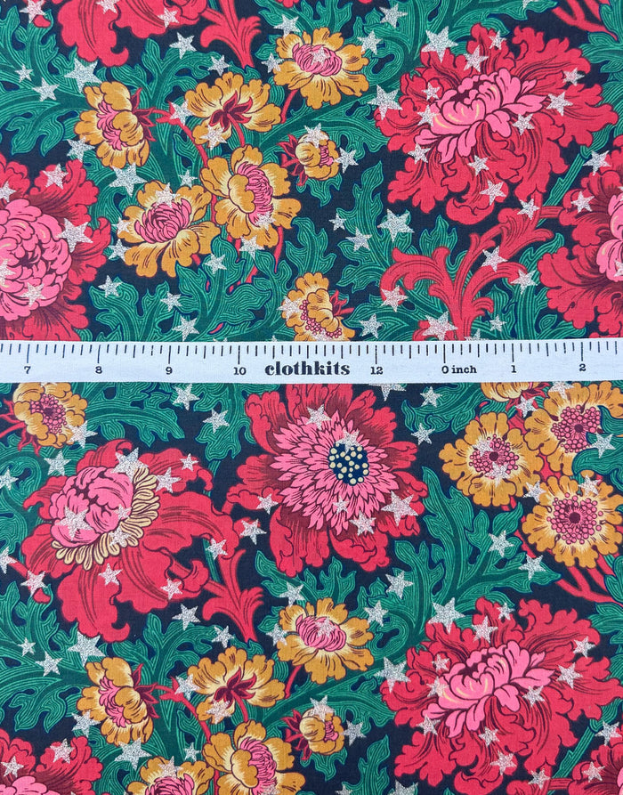 Liberty Fabrics Tana Lawn® Cotton Christmas Fabric December Day Star A