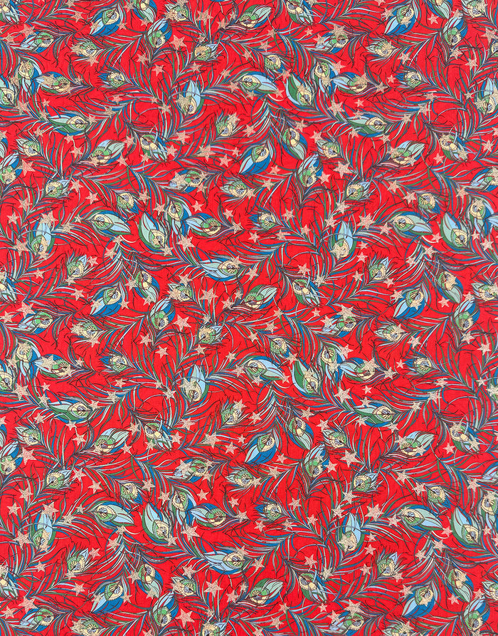 Liberty Fabrics Tana Lawn® Cotton Christmas Fabric Festive Plume Star B