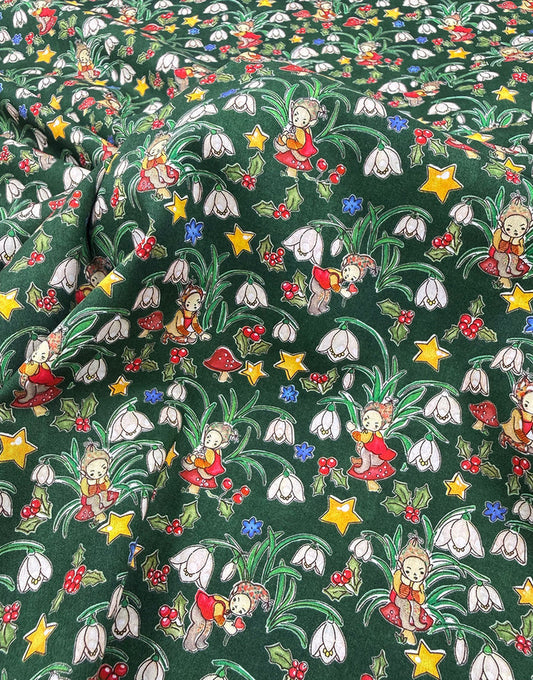 Liberty Fabrics Tana Lawn® Cotton Christmas Fabric Liberty Elves B