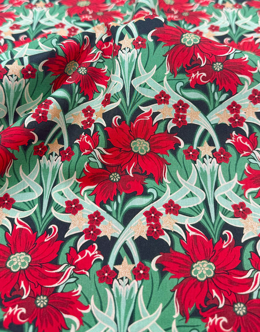 Liberty Fabrics Tana Lawn® Cotton Christmas Fabric Merry Mews A