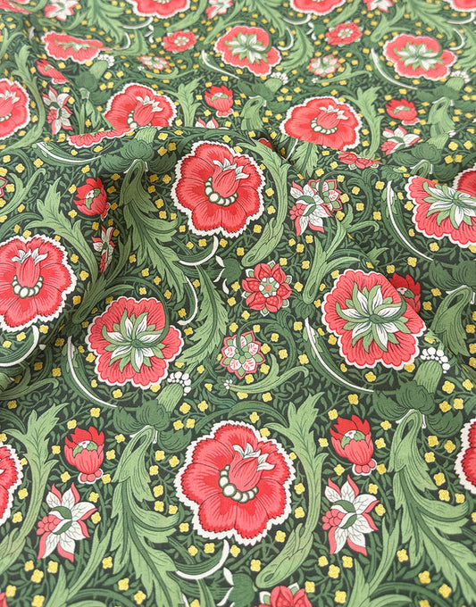 Liberty Fabrics Tana Lawn® Cotton Christmas Fabric Metallic Festive Finesse A