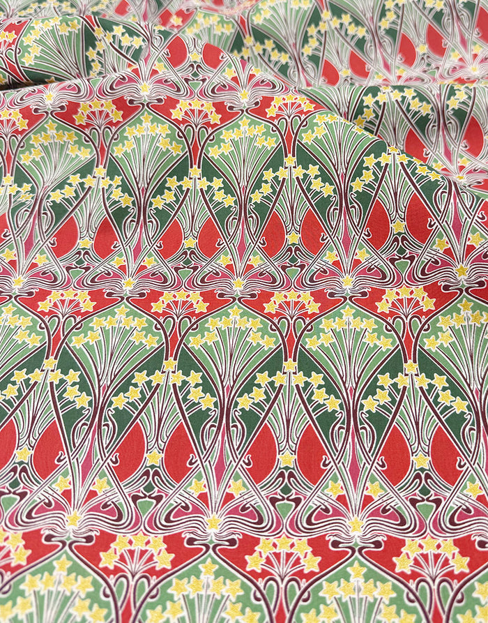 Liberty Fabrics Tana Lawn® Cotton Christmas Fabric Metallic Ianthe Sparkle A