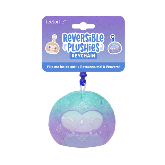 Libra Owl Reversible Plushie Keychain
