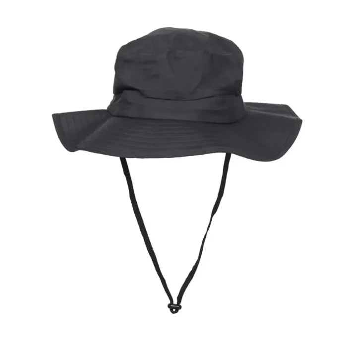 Lifesystems Midge And Mosquito Boonie Head Net Hat with chin strap with teh netting removed on a white background