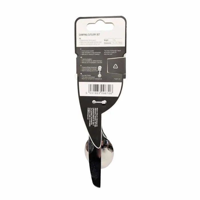 Lifeventure Stainless Steel Camping Cutlery Set