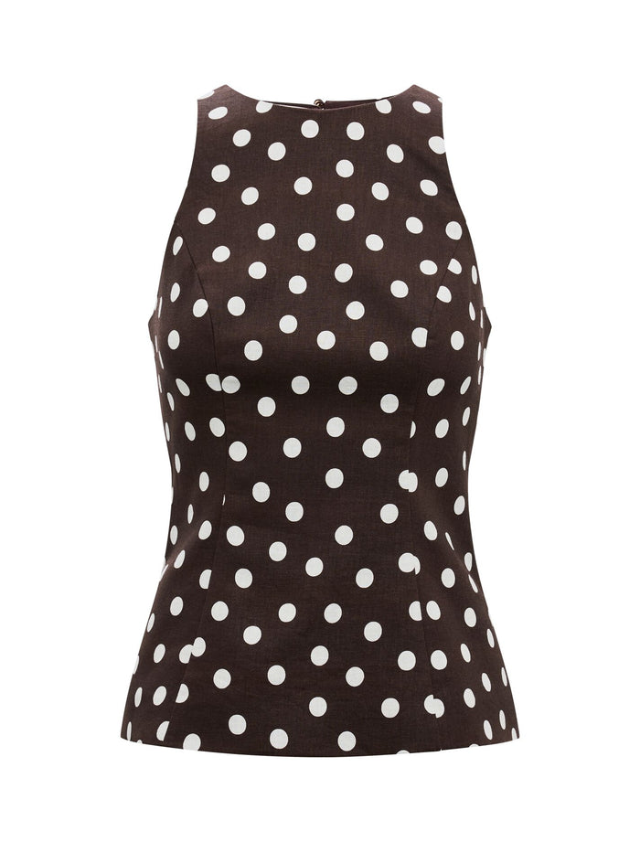 Liliana Linen Printed Top Forever New