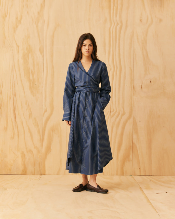LINDA SHIRT DRESS BIG DIPPER STRIPE