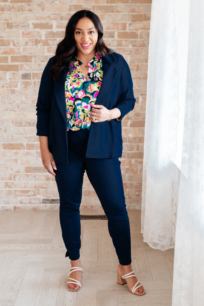 Lizzy Blouse in Neon Floral