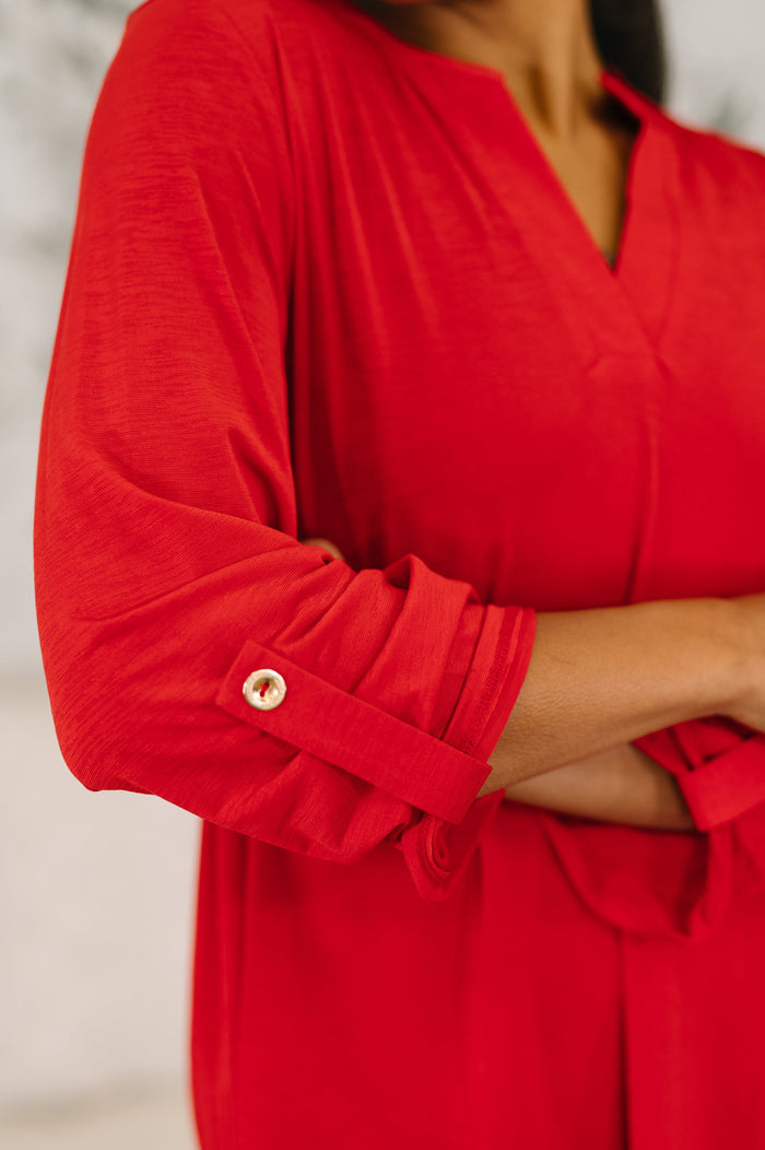 Lizzy Top in Red by Dear Scarlett