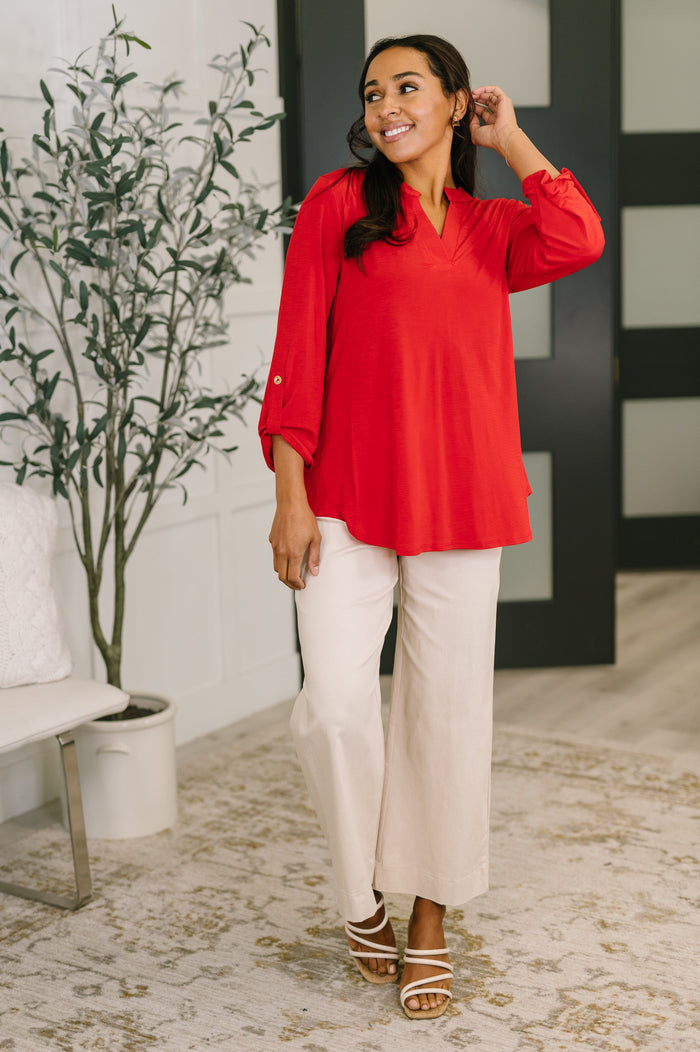Lizzy Top in Red by Dear Scarlett