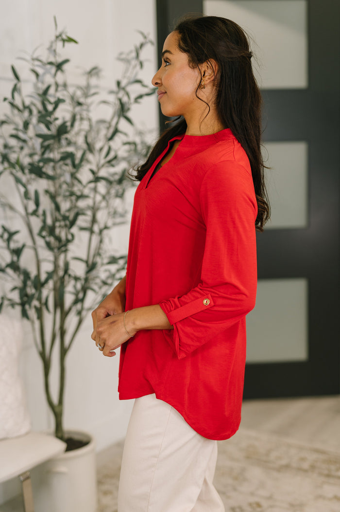 Lizzy Top in Red by Dear Scarlett