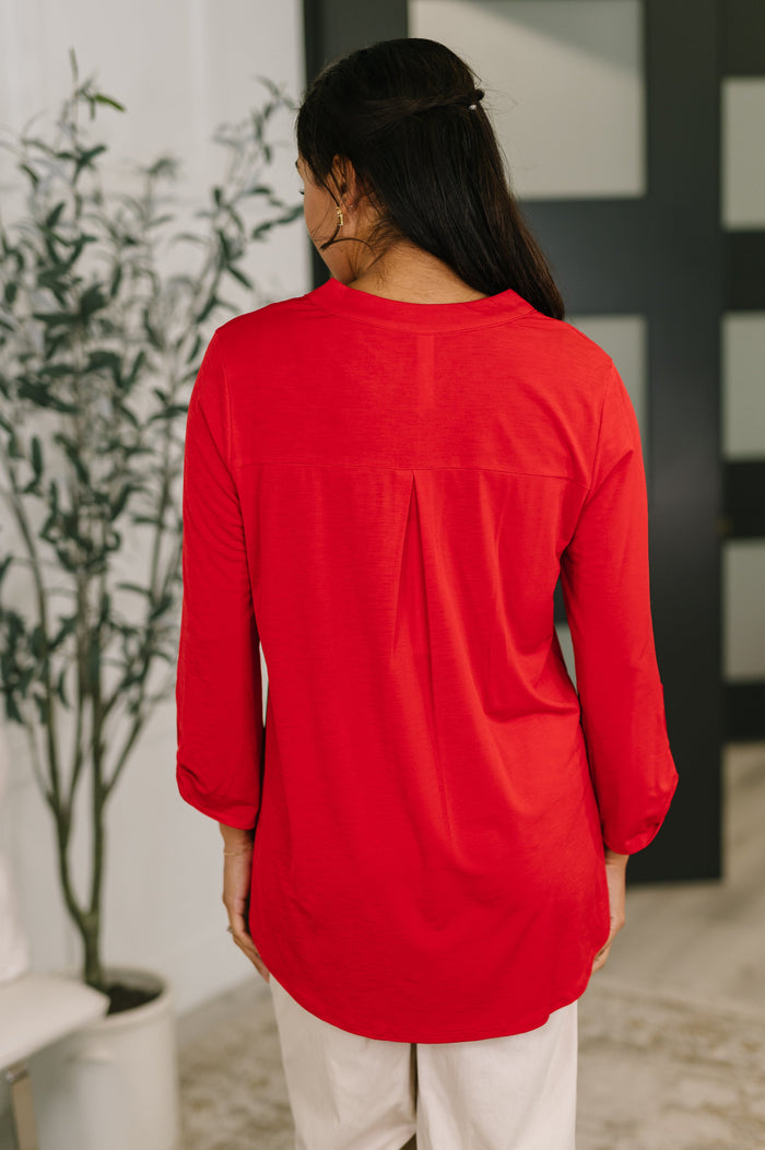 Lizzy Top in Red by Dear Scarlett