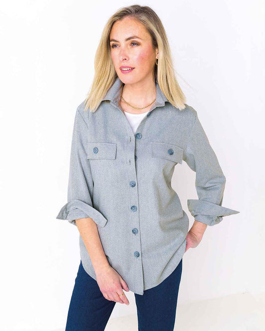 Logan Herringbone Wool Mix Jacket - The Classic Boutique