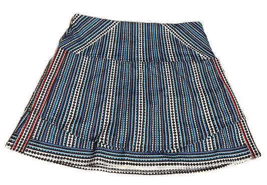 Lucky in Love Multicolored Zipper Print Skort Size M
