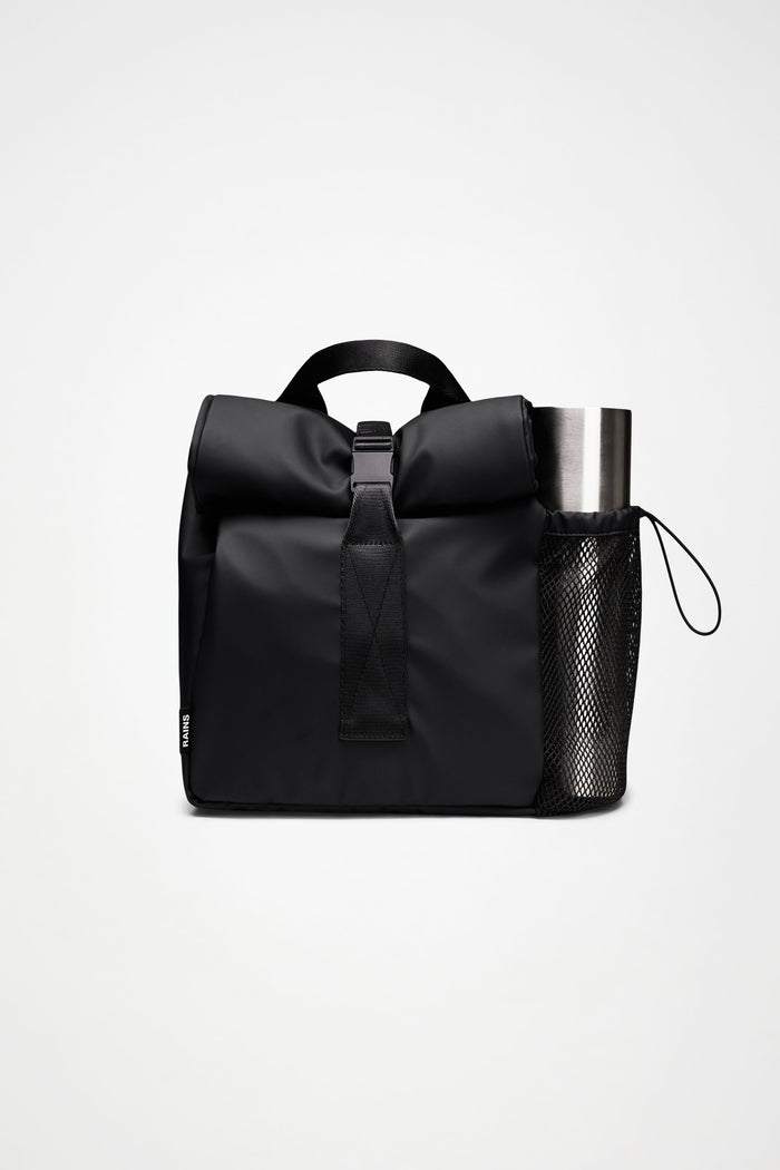 RAINS Lunch Bag Large Black 13.50L H38 x D14 x W24 cm Lunch Bag