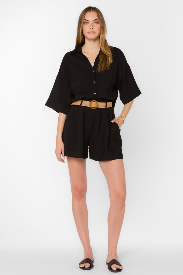 Lynette Black Shorts - Shorts - Velvet Heart Clothing