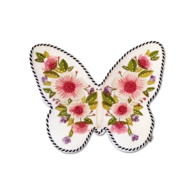 Mackenzie-Childs Butterfly Shaped Floral Pillow