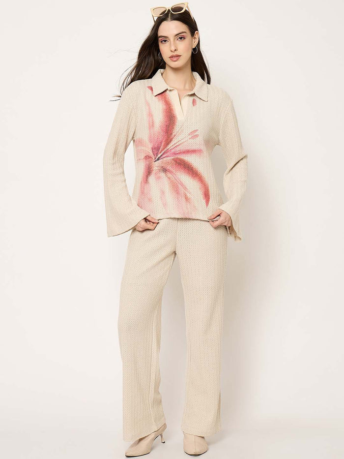 Madame Beige Straight Fit Trousers