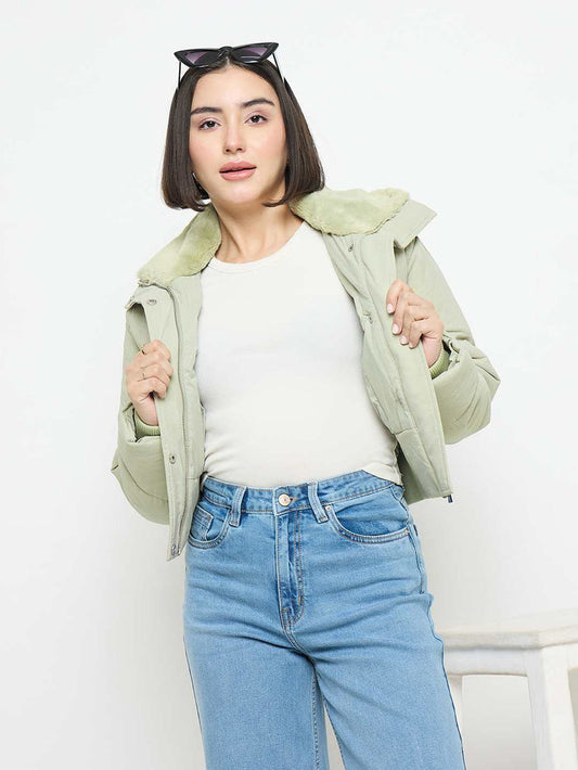 Madame Quilted Mint Jacket