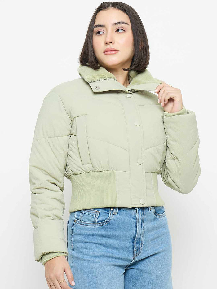 Madame Quilted Mint Jacket