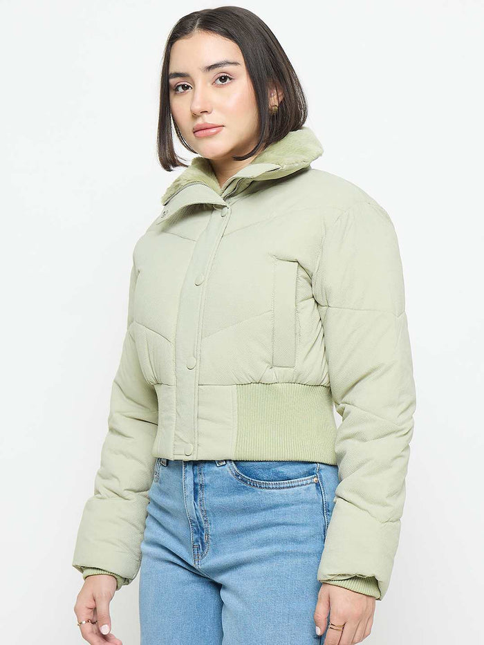 Madame Quilted Mint Jacket