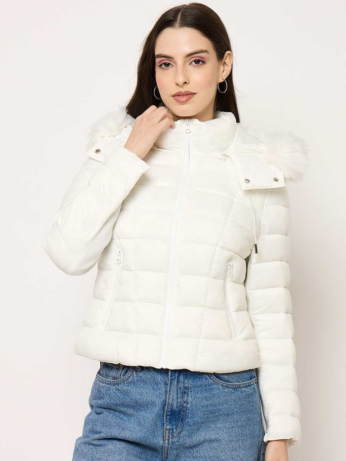 Madame White Quilted Jacket