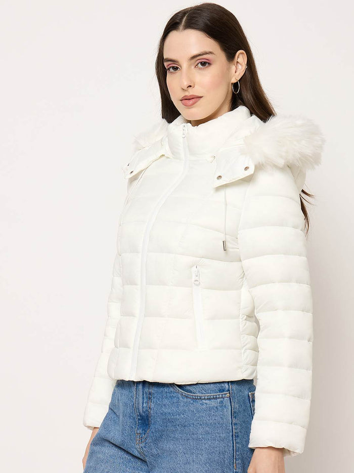 Madame White Quilted Jacket