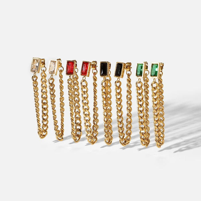 MAPLE CHAIN EARRINGS by CRUX