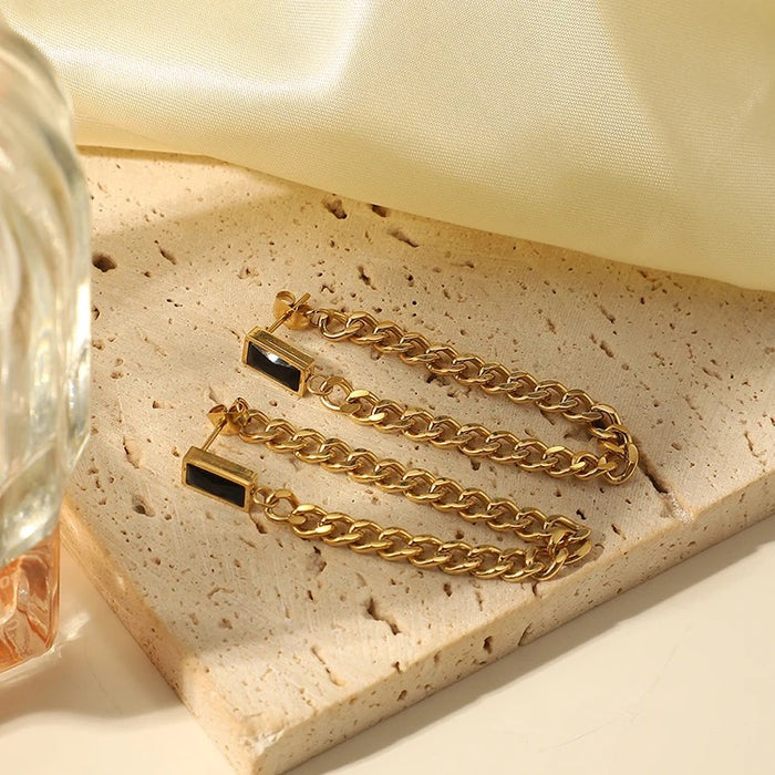 MAPLE CHAIN EARRINGS by CRUX