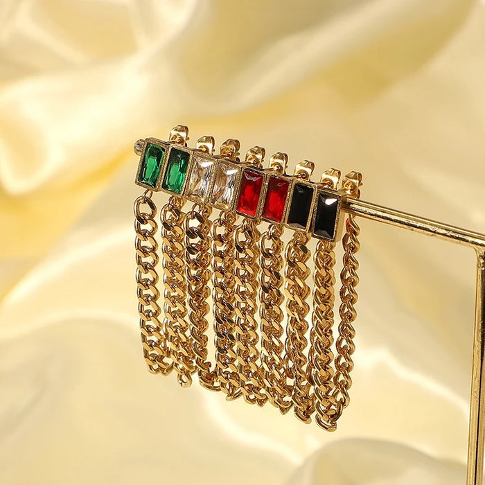 MAPLE CHAIN EARRINGS by CRUX