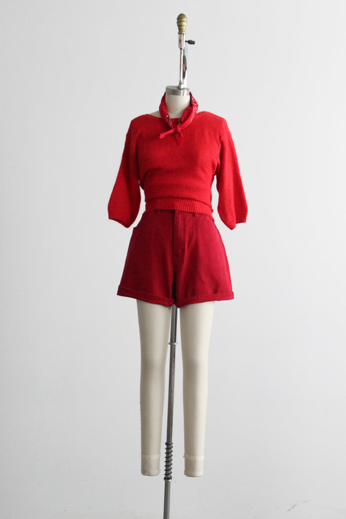 maraschino angora sweater