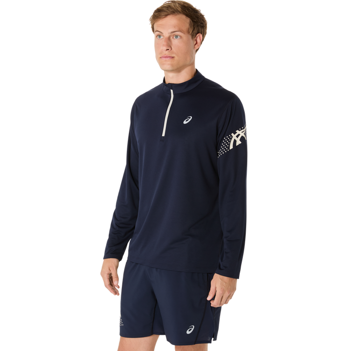 Marathon ASICS Icon LS 1/2 Zip - Midnight (Men's Sizing)