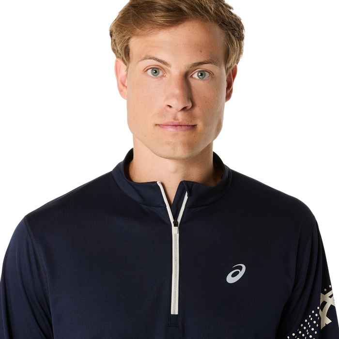 Marathon ASICS Icon LS 1/2 Zip - Midnight (Men's Sizing)