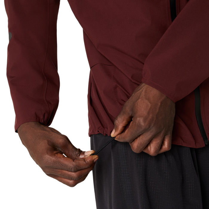 Marathon ASICS Metarun Waterproof Jacket - Dark Red Planet (Men's Sizing)