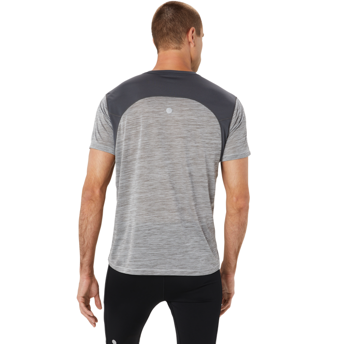 Marathon ASICS Road Short Sleeve Top - Piedmont Grey/Dark Grey (Men's Sizing)