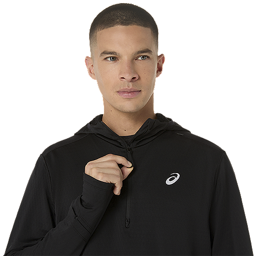 Marathon ASICS Road Winter Long Sleeve Hoodie - Midnight (Men's Sizing)