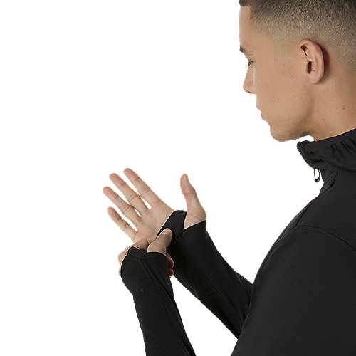 Marathon ASICS Road Winter Long Sleeve Hoodie - Midnight (Men's Sizing)