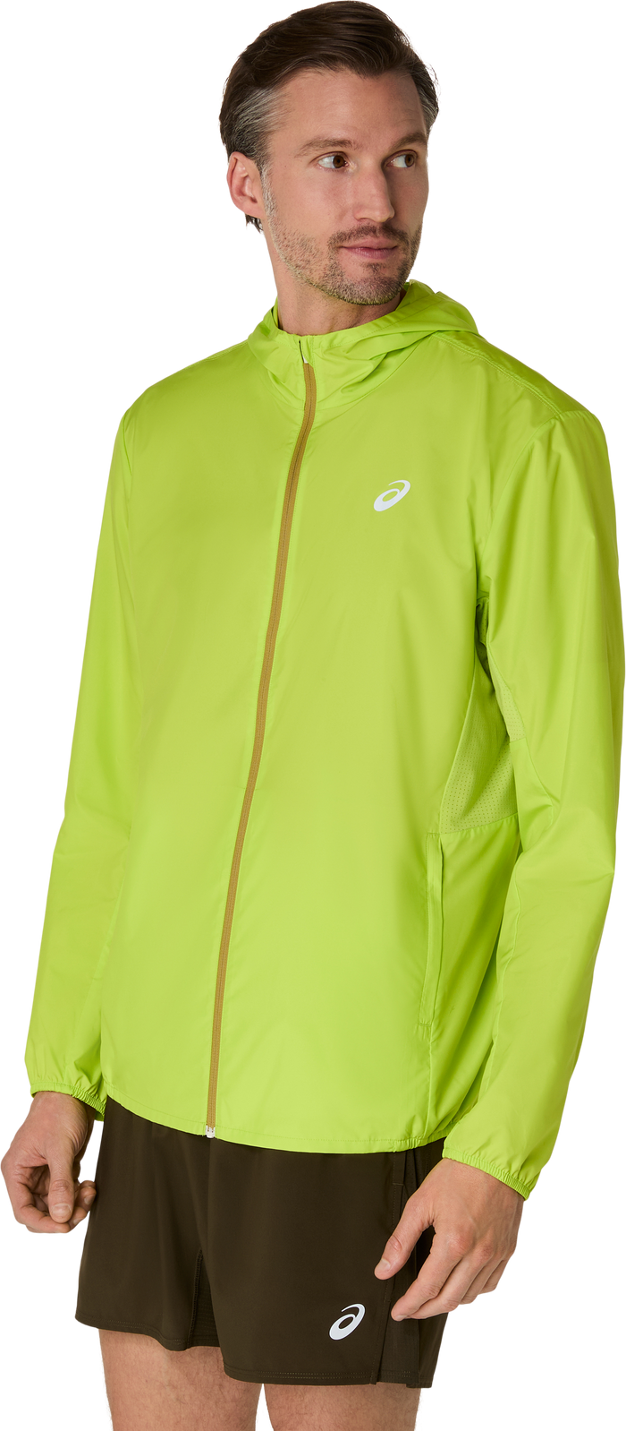Marathon ASICS Silver Jacket - Neon Lime (Men's Sizing)