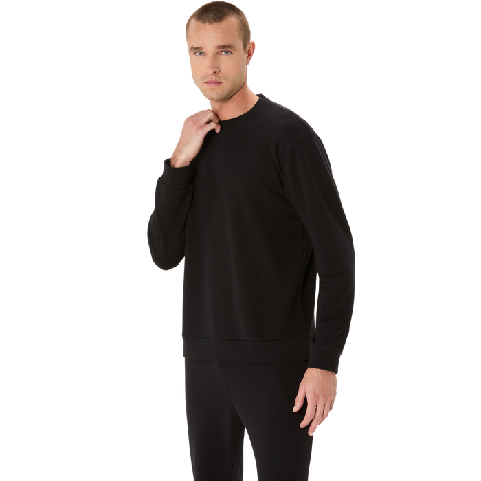Marathon ASICS Sweat Crew Neck Top - Black (Unisex Sizing)