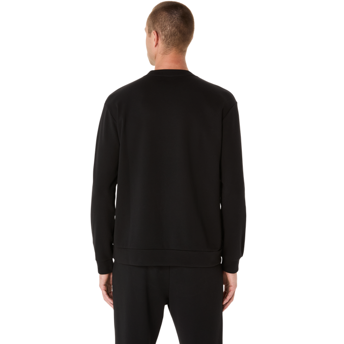 Marathon ASICS Sweat Crew Neck Top - Black (Unisex Sizing)