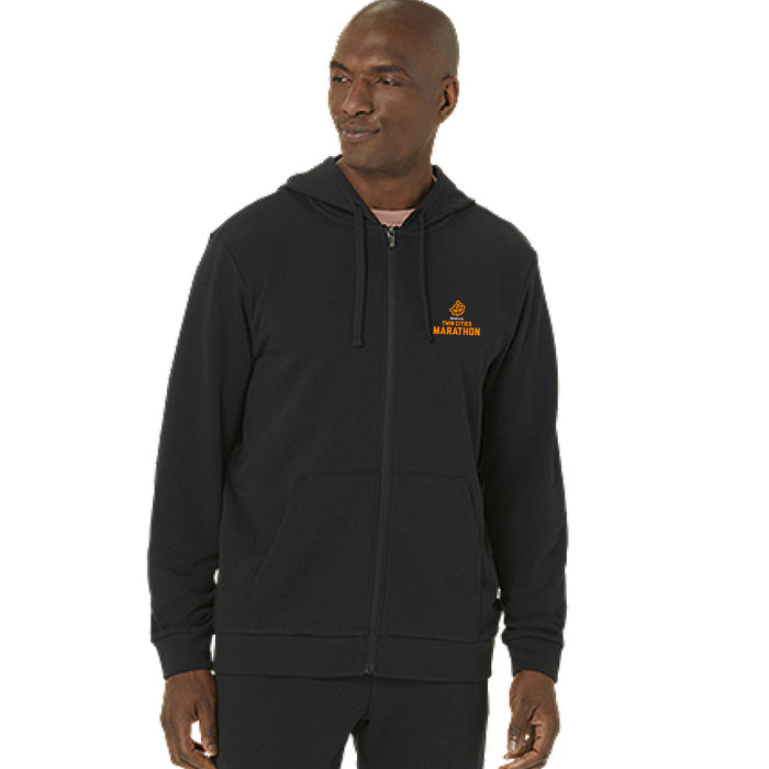 Marathon ASICS Sweat Full Zip Hoodie - Black (Unisex Sizing)