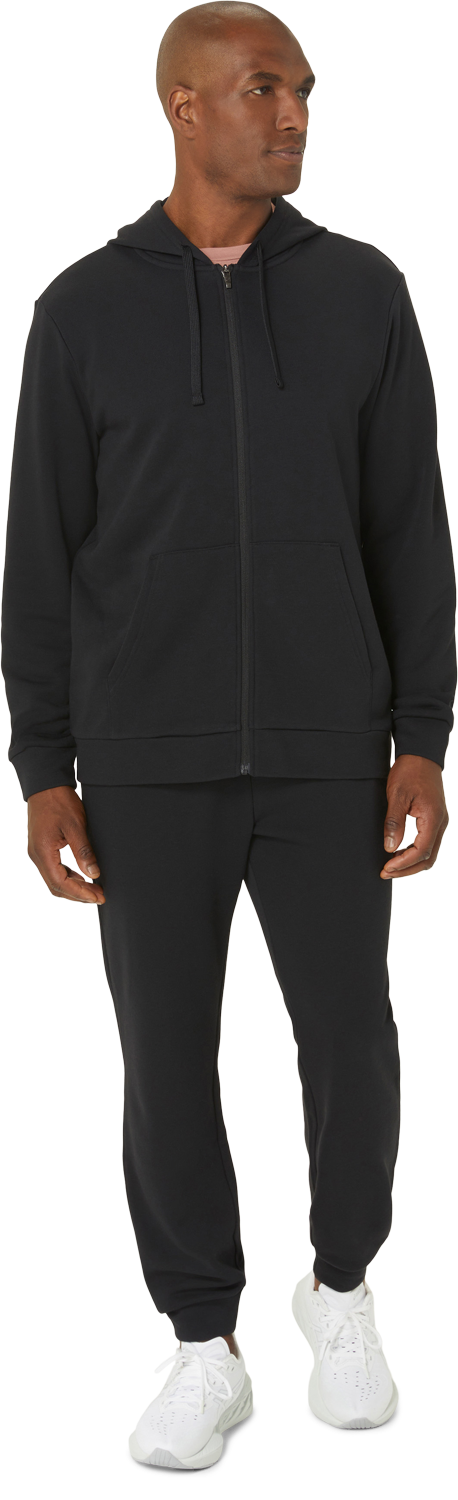 Marathon ASICS Sweat Full Zip Hoodie - Black (Unisex Sizing)