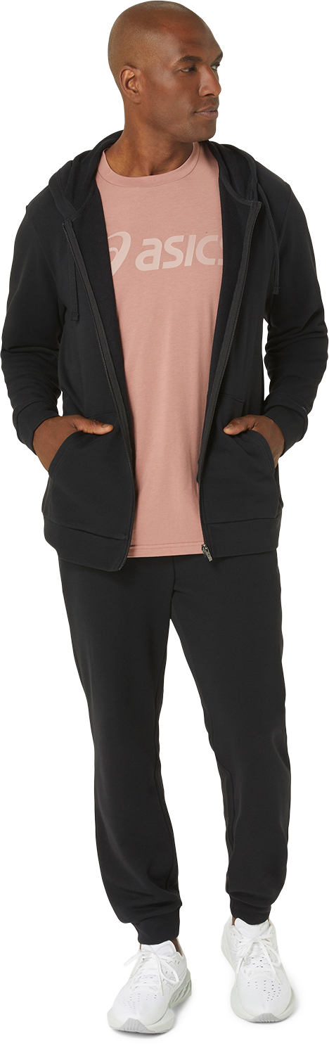 Marathon ASICS Sweat Full Zip Hoodie - Black (Unisex Sizing)