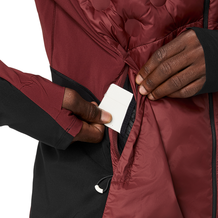 Marathon FINISHER ASICS Road Winter Jacket - Dark Red Planet (Men's Sizing)