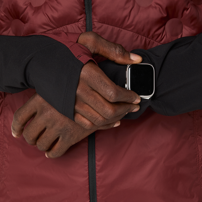 Marathon FINISHER ASICS Road Winter Jacket - Dark Red Planet (Men's Sizing)