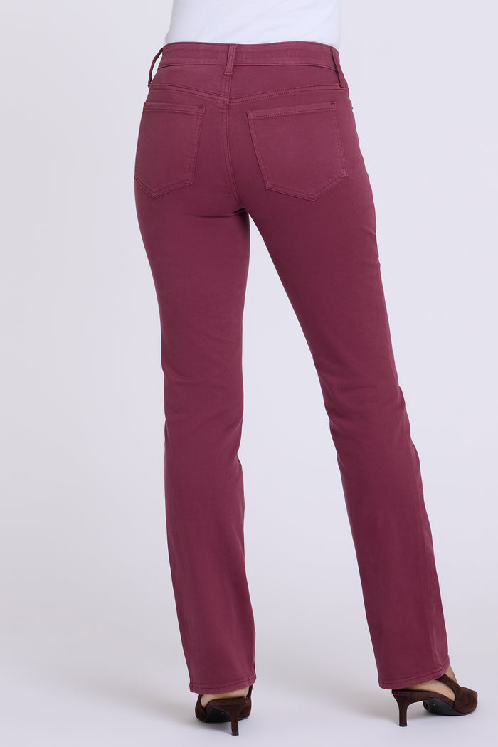 Marilyn Straight Jeans - True Burgundy