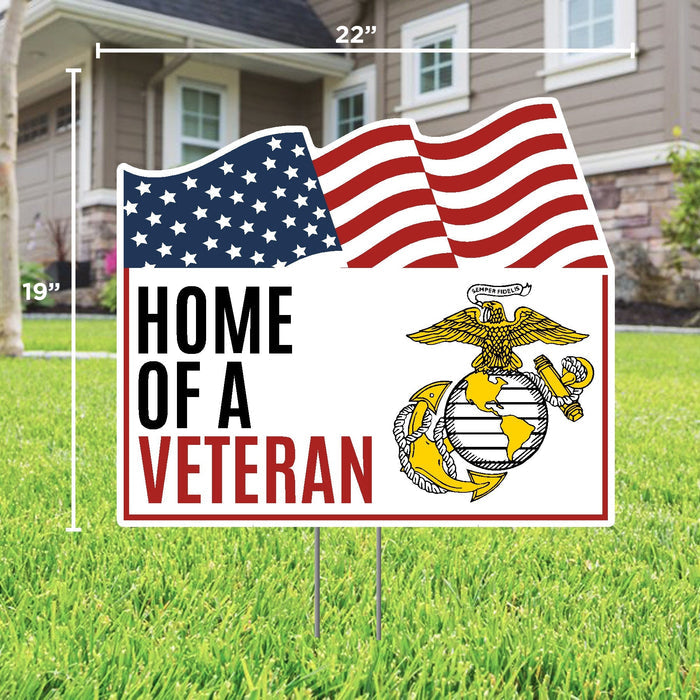 Marines Home of a Veteran Lawn Sign*