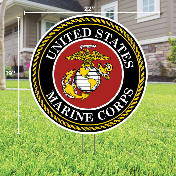 Marines Seal Lawn Sign*